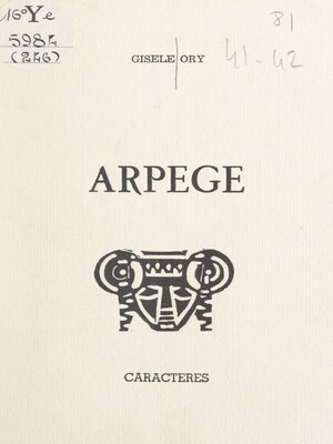 cover image of Arpège